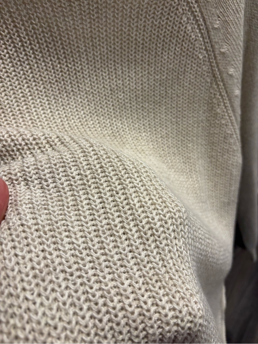 Women’s Cream Side-Button Knit Sweater - Picture 3 of 7